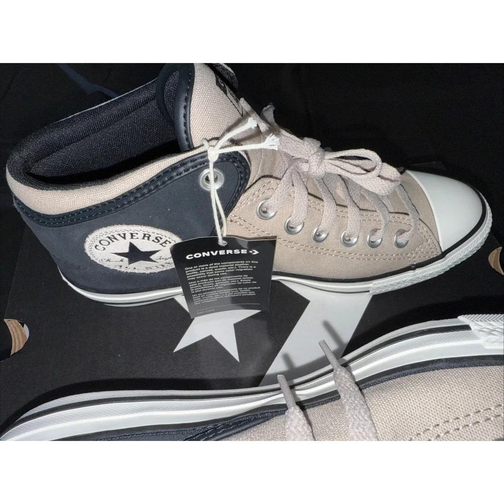 Converse Chuck Taylor All Star High Street Mid Shoe Tan/Black/White Unisex‎ - Picture 5 of 9